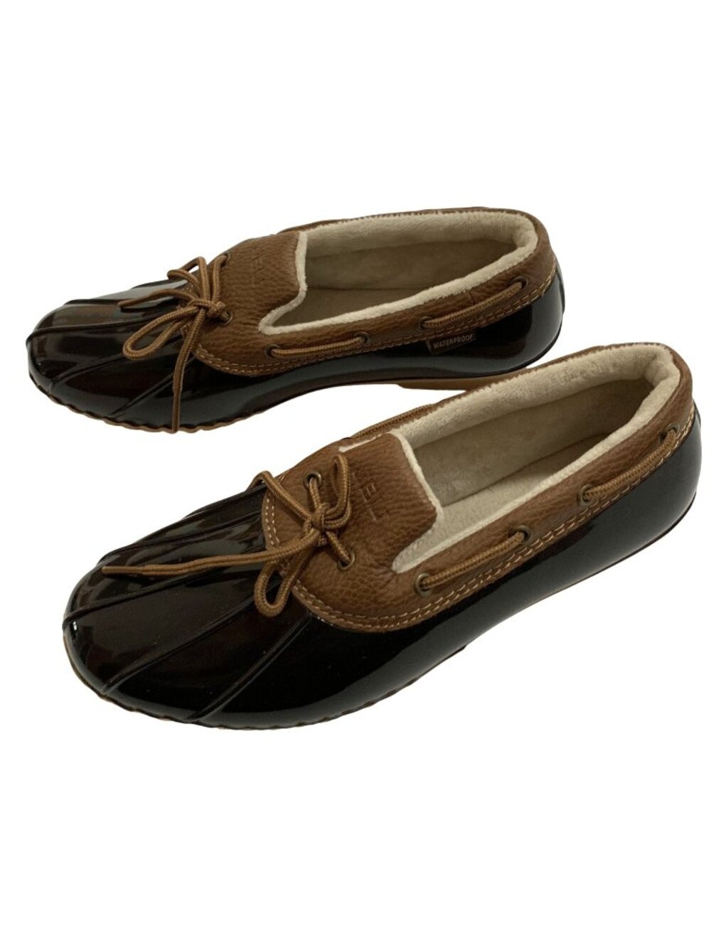 JBU By Jambu Womens Woodbury Waterproof Black Duck Shoes Faux Fur Lined Size 11M